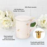 Honeycomb Ceramic Mug & Infuser