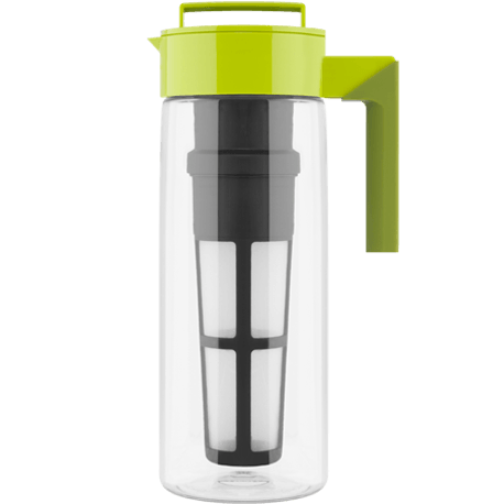 Takeya Iced Tea Maker with Patented Flash Chill Technology Made in USA, 2 Quart, Avocado