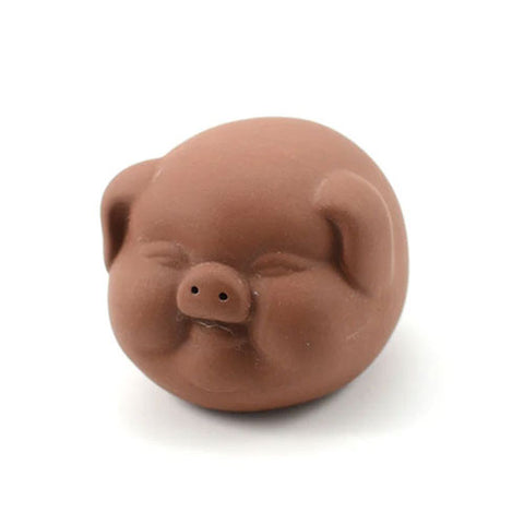 Red Happy Pig Tea Pet