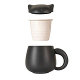 Black Cat Mug with Infuser and Lid - 13 fl oz