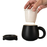 Black Cat Mug with Infuser and Lid - 13 fl oz