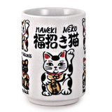 Lucky Cat Yunomi Style Tea Cup